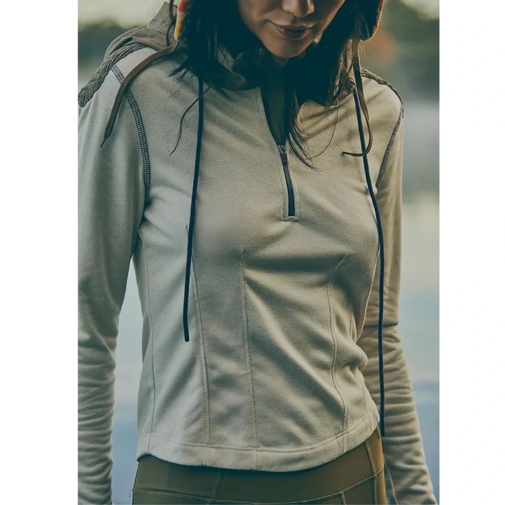 Free People Take A Leap Layer Jacket Ivory - Picture 12 of 14